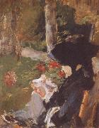 Edouard Manet Manet-s Mother in the Garden at Bellevue oil painting reproduction